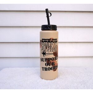 Vintage 90s Operation Desert Storm Plastic Water Bottle